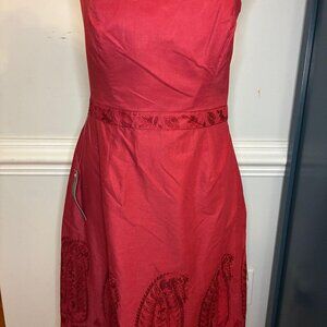 Ann Taylor Women's Red Dress, Size 10P